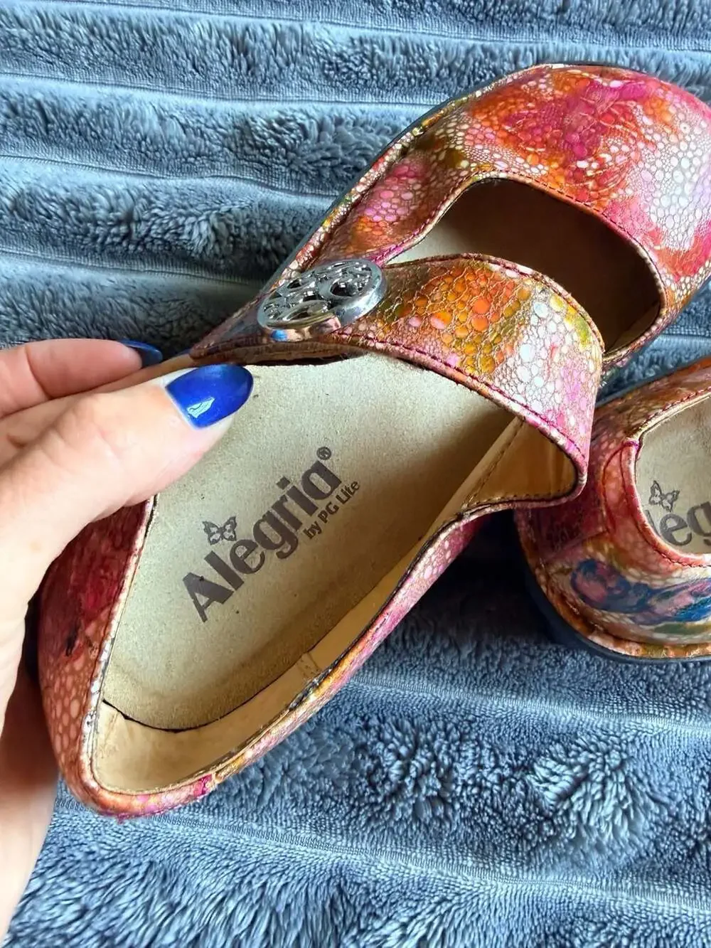 Alegria Women’s Paloma Floral Mary Jane Comfort Shoes Size 36